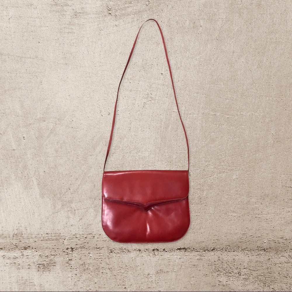 Vintage Jay Herbert New York Red Shoulder Bag, OS